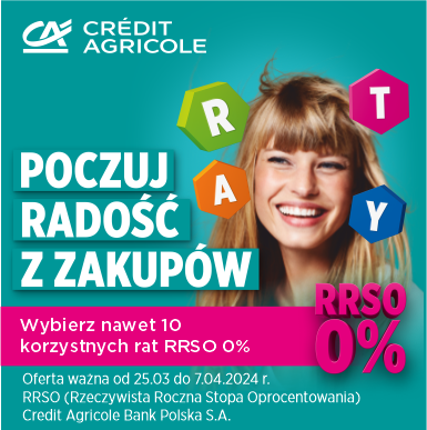Prawdziwe Raty 0% z Credit Agricole