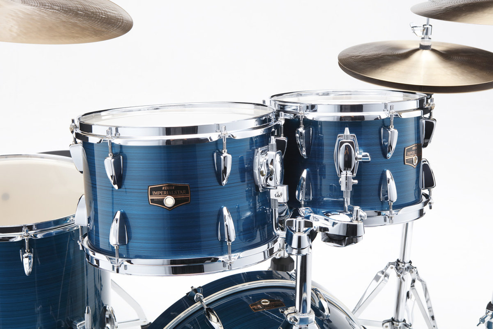 Tama Imperialstar na 20" IP50H6W Hairline Blue + Talerze Meinl