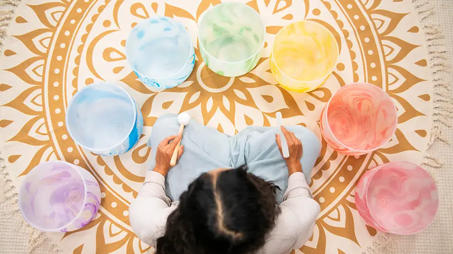 Meinl Zestaw Mis Kryształowych Marble Chakra Set