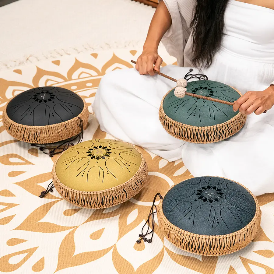 Meinl Sonic Energy Steel Tongue Drum 10" Gold MOSTD3G