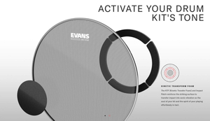 Evans 10 12 16 22 14 dB One Mesh Rock Pack + Cymbals