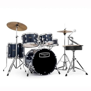 Mapex Tornado 18 Blue + Talerze + Stołek - Perkusja dla dzieci 6-9 lat