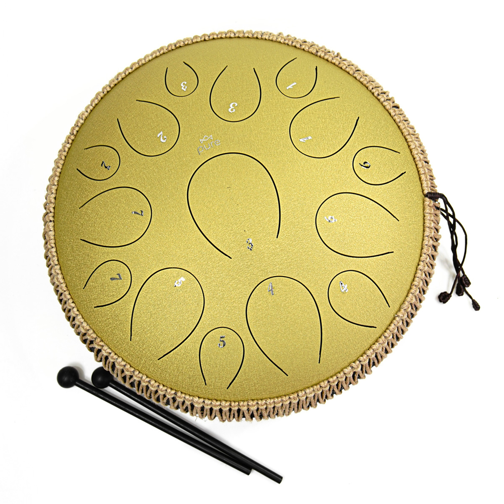 Pure Tongue Drum Pro 14" 15 tonów (C-Dur) GOLD 