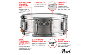 Pearl Sensitone Heritage Alloy Aluminum 14x5 STH1450AL