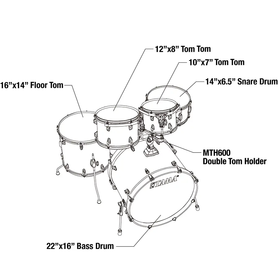 Tama Superstar Classic 22 (Gloss Natural Blonde)