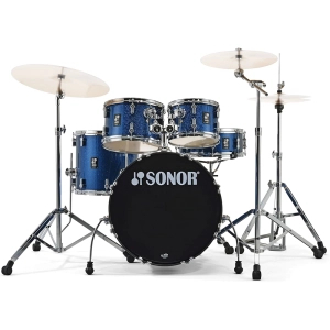 SONOR AQX Studio Blue Ocean Sparkle + hardware