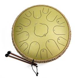 Pure Tongue Drum Lotus 14" 15 tonów (D-Dur) GOLD