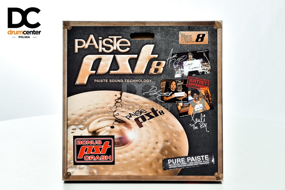 Paiste PST8 Set 14 16 20 + Crash 18