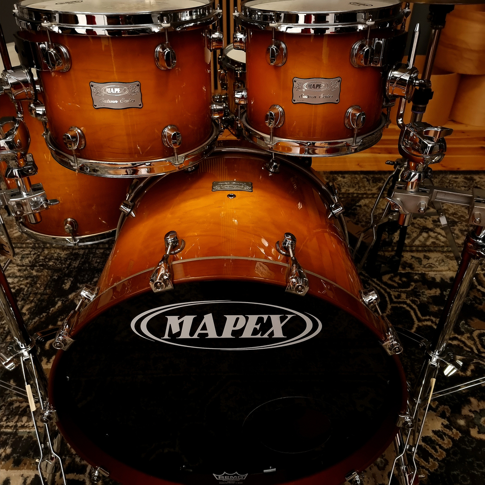 Perkusja Mapex Saturn 10 12 16 22 w kolorze Sienna Burst (UŻYWANA PERKUSJA Z GWARANCJĄ)