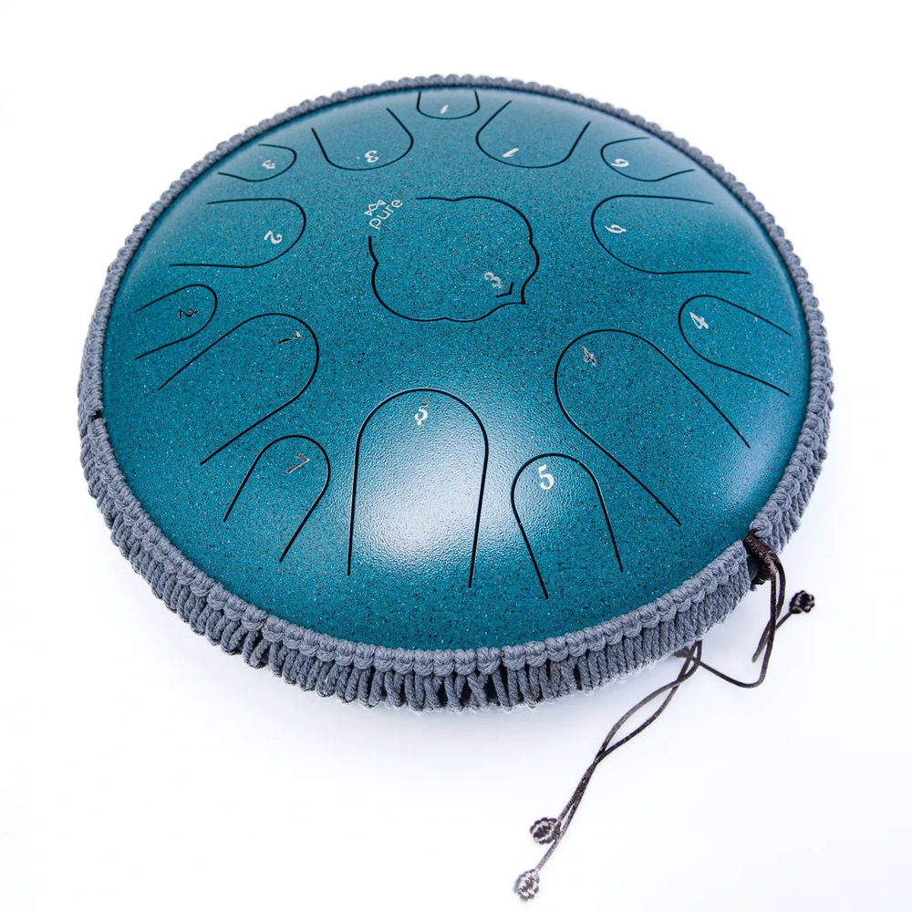 Pure Tongue Drum Lotus 14" 15 tonów (D-Dur) MALACHITE