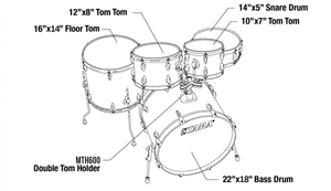 Tama Imperialstar 22 (Hairline Blue)