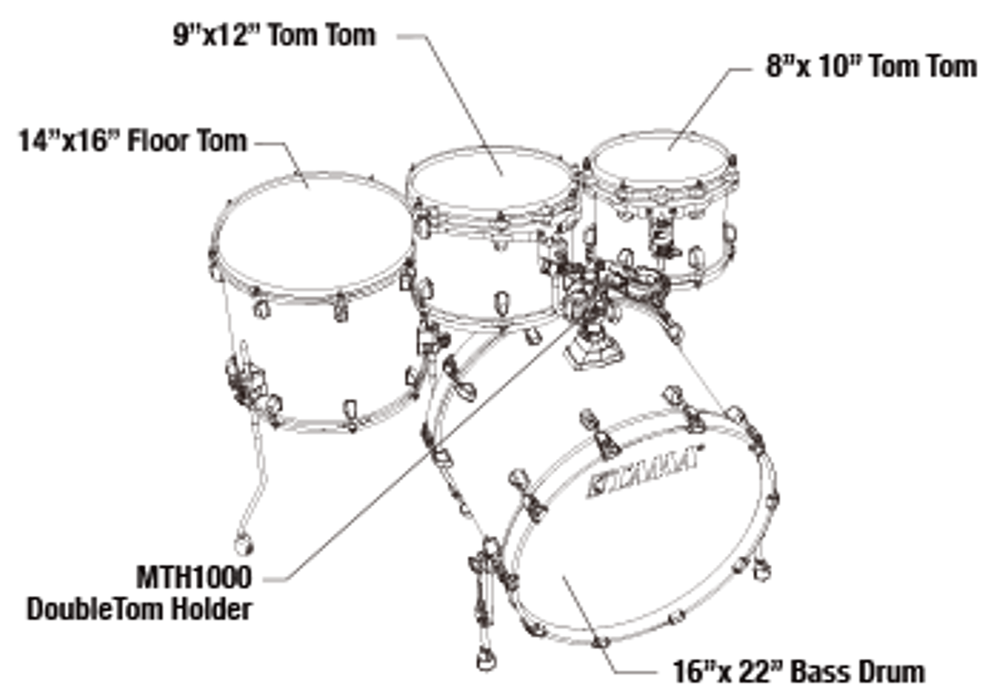 Tama Starclassic Walnut/Birch 22 (Molten Dark Raspberry Fade)