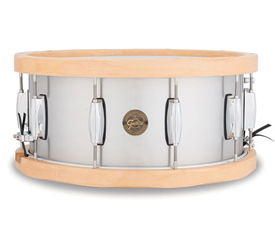 Gretsch Wood Hoop Aluminium Snare 14x6,5