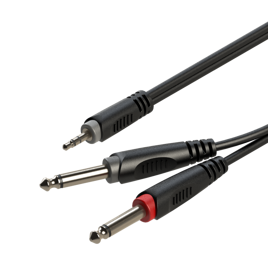 Roxtone Kabel Y 2 x Jack - Mini Jack Stereo 6 m RAYC130L6