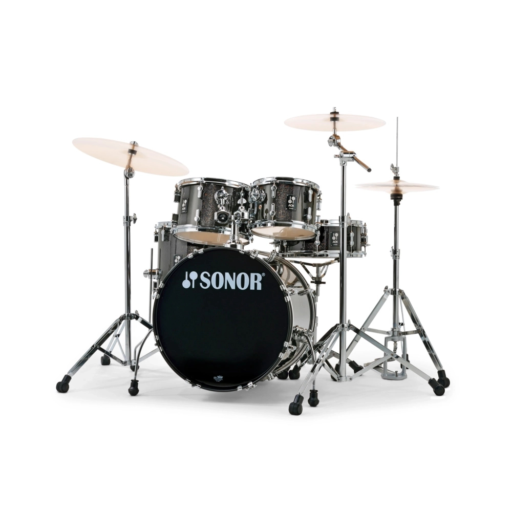 SONOR AQX Studio Black Midnight Sparkle + hardware