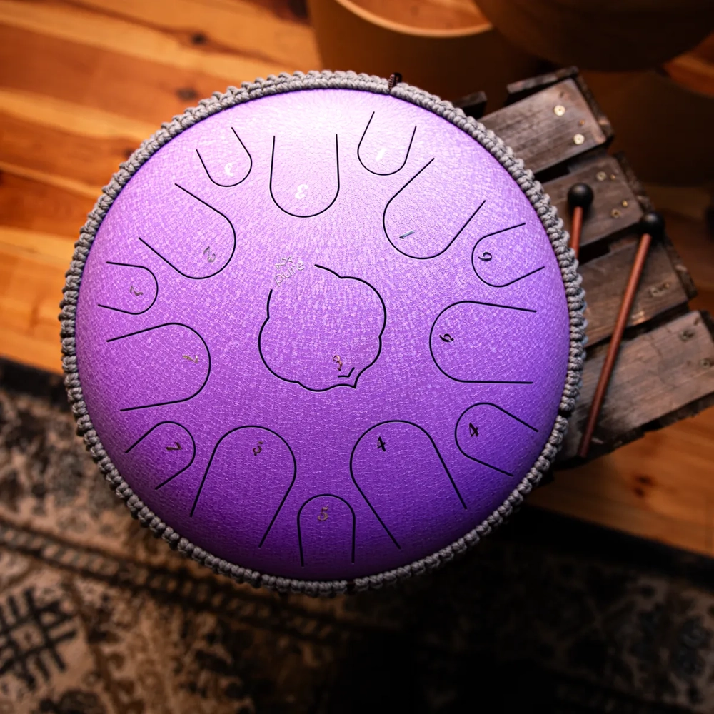 Pure Tongue Drum Lotus 14" 15 tonów (D-Dur) LAVENDER