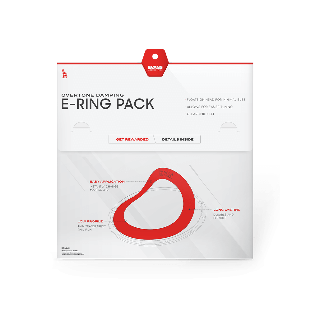 Evans E-Ring Rock Pack 10 12 14 16