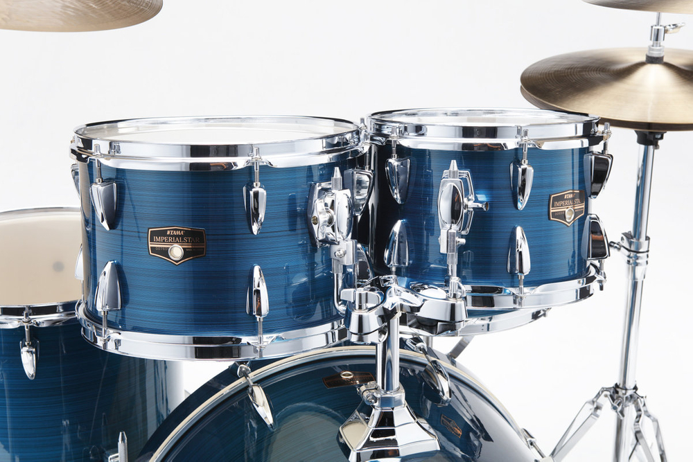 Tama Imperialstar na 22" IP52H6WHLB Hairline Blue + Talerze Meinl