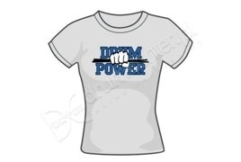 Koszulka Damska - Drum Power (szara)