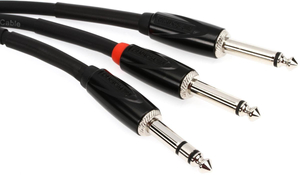 Roland Black Series Kabel Y 2 x Jack Mono - Jack Stereo 3 m RCC10TR28V2