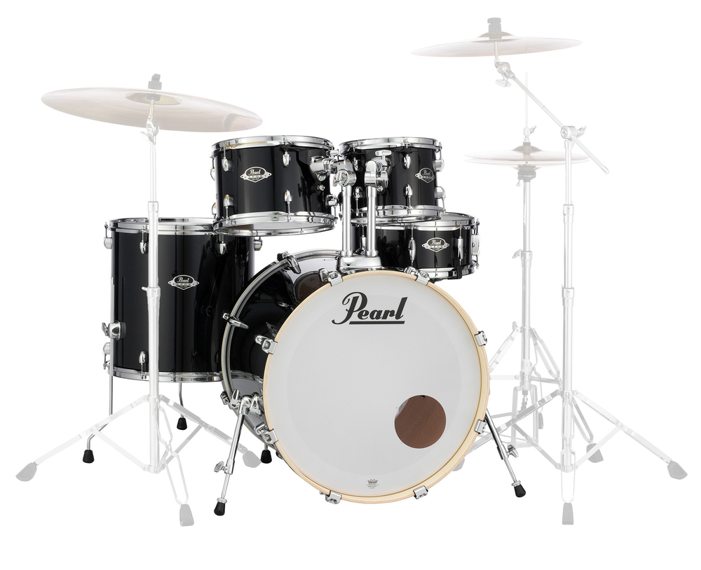 Pearl Export Rock -  Jet Black (#31) shellset