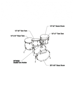 Tama Superstar Classic na 20 - Transparent Black Burst (shell set)