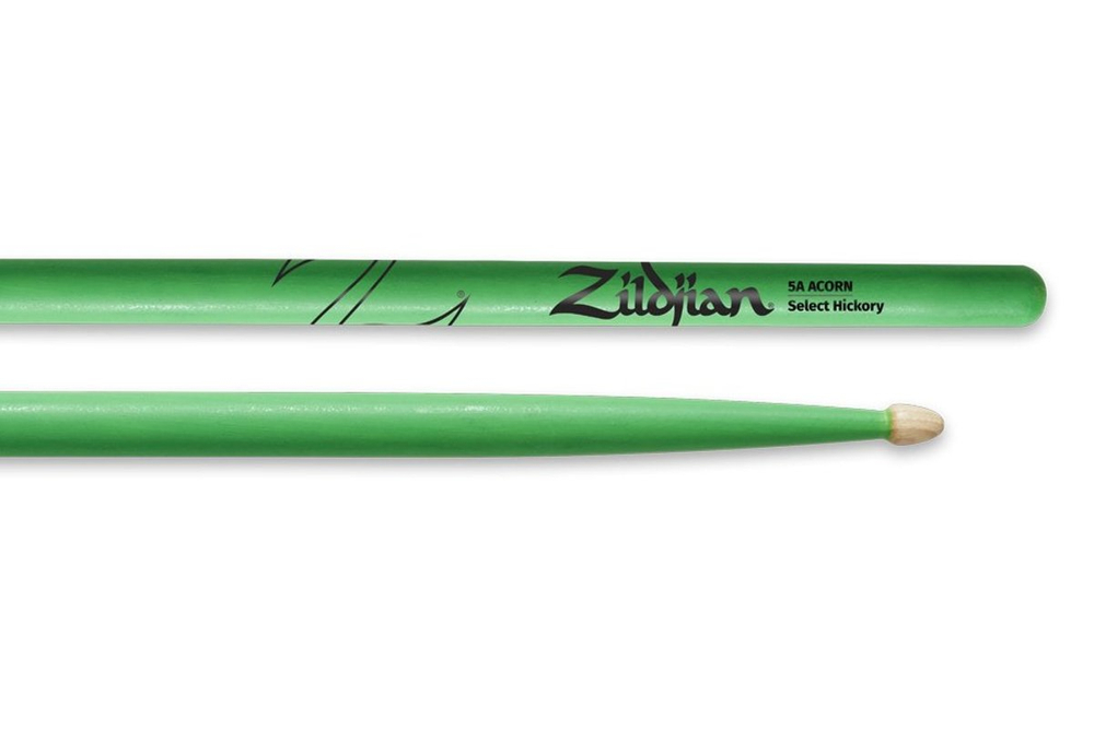 Zildjian 5A Acorn NEON Green