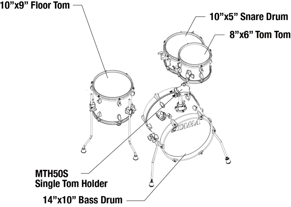 Tama Club Jam Flyer Set LJK44SAQB 