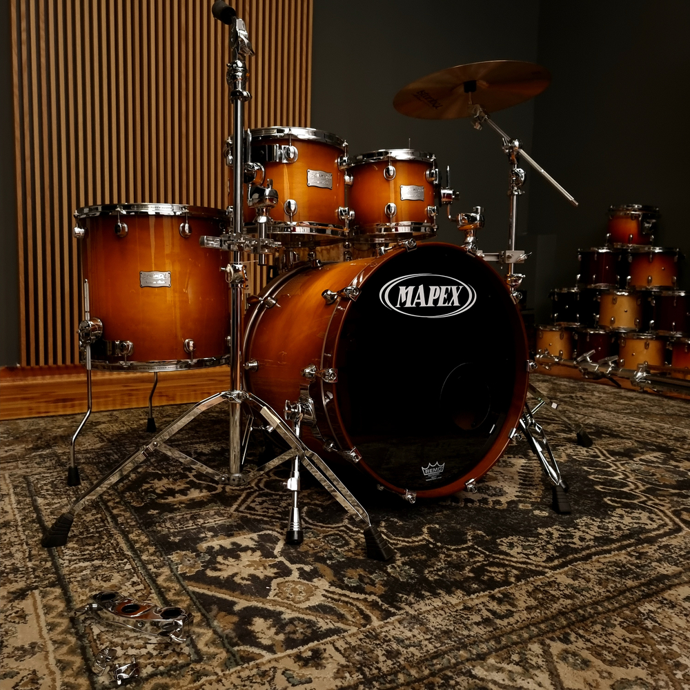 Perkusja Mapex Saturn 10 12 16 22 w kolorze Sienna Burst (UŻYWANA PERKUSJA Z GWARANCJĄ)