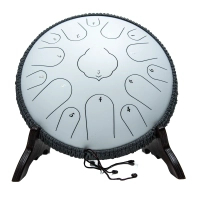 Pure Tongue Drum Lotus 14'' 15 tonów (D-Dur) WHITE