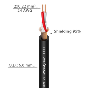 Roxtone Kabel Mikrofonowy XLR 5m SMXX200L5