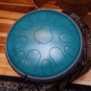 Pure Tongue Drum Lotus 14" 15 tonów (D-Dur) MALACHITE