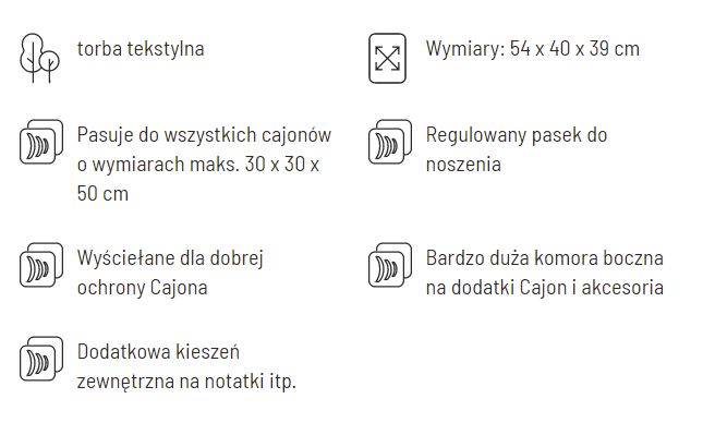 Schlagwerk TA3 - torba pokrowiec na cajon
