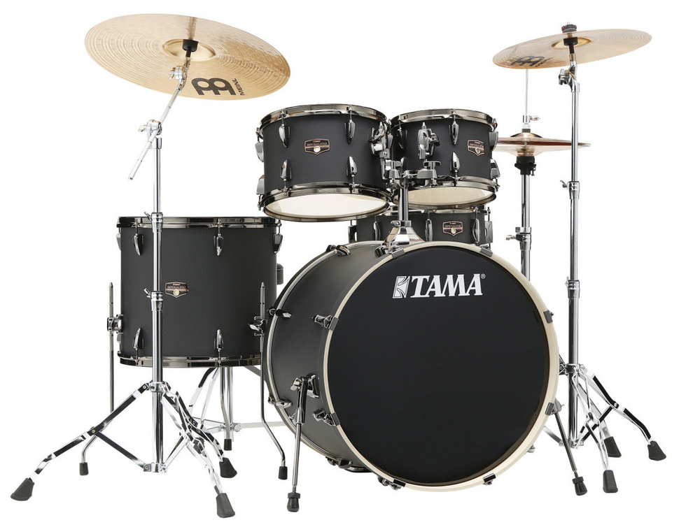 Tama Imperialstar na 22" IP52H6WBNBOB Blacked Out Black + Talerze Meinl