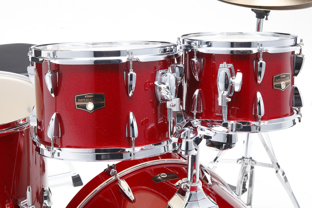 Tama Imperialstar na 20" IP50H6W Burnt Red Mist + Talerze Meinl