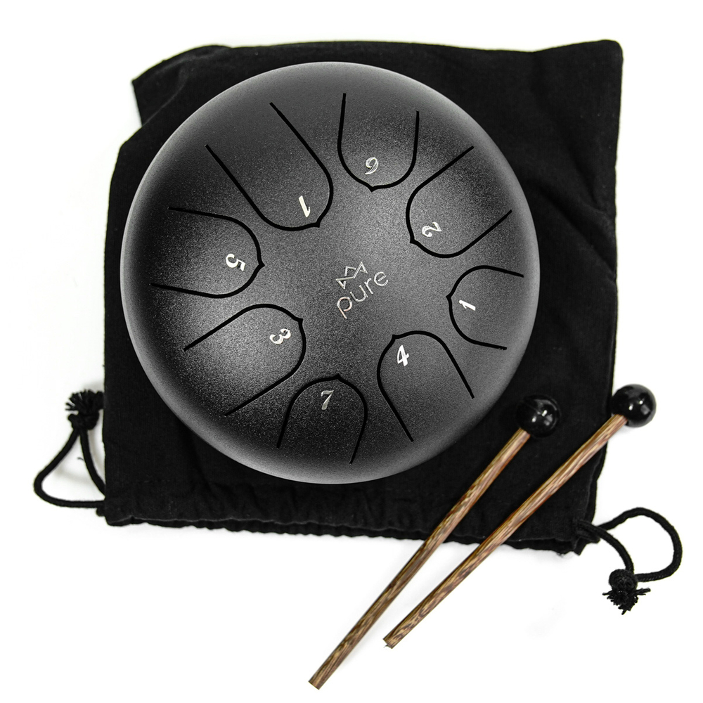 Pure Tongue Drum Pro Mini 6" 8 tonów (C-dur) BLACK 