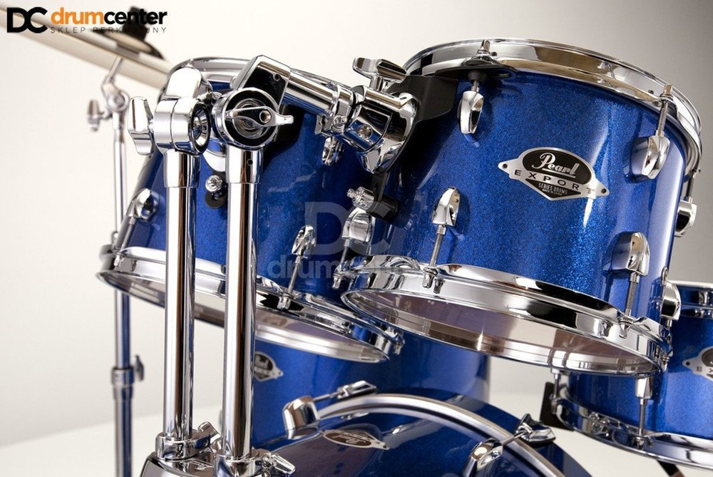 Pearl Export 22 Fusion (Electric Blue) + Hardware Pack