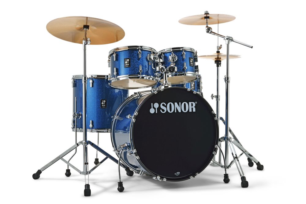 SONOR AQX Stage Set Blue Ocean Sparkle + hardware