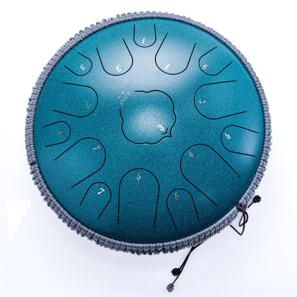 Pure Tongue Drum Lotus 14" 15 tonów (D-Dur) MALACHITE