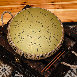 Pure Tongue Drum Lotus 14" 15 tonów (D-Dur) GOLD