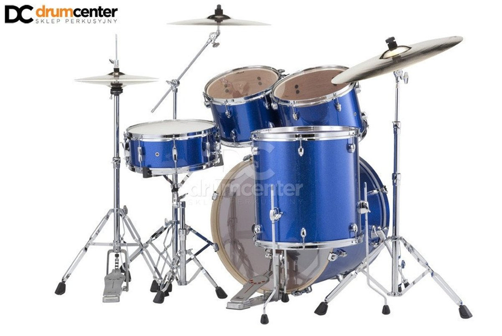 Pearl Export 22 Fusion (Electric Blue) + Hardware Pack