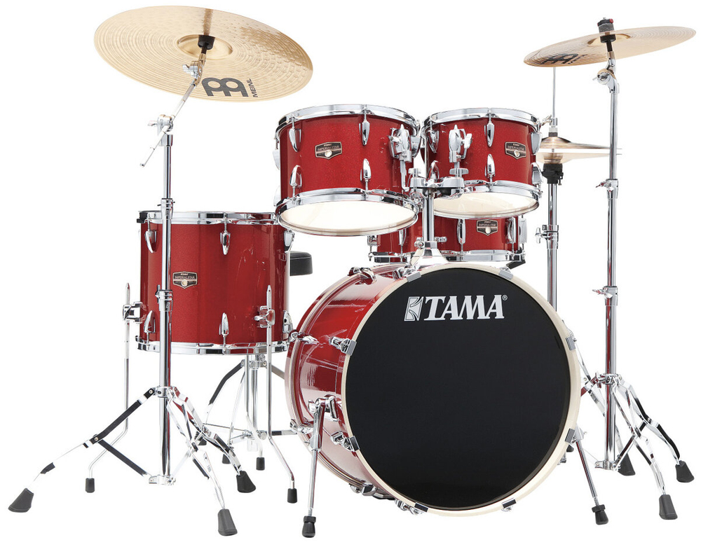 Tama Imperialstar na 20" IP50H6W Burnt Red Mist + Talerze Meinl