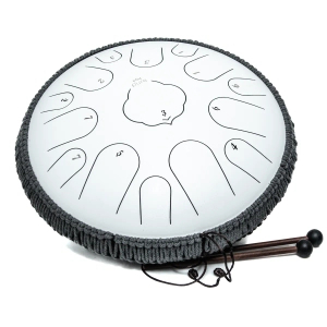 Pure Tongue Drum Lotus 14" 15 tonów (D-Dur) WHITE