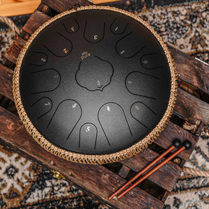 Pure Tongue Drum Lotus 14" 15 tonów (D-Dur) BLACK