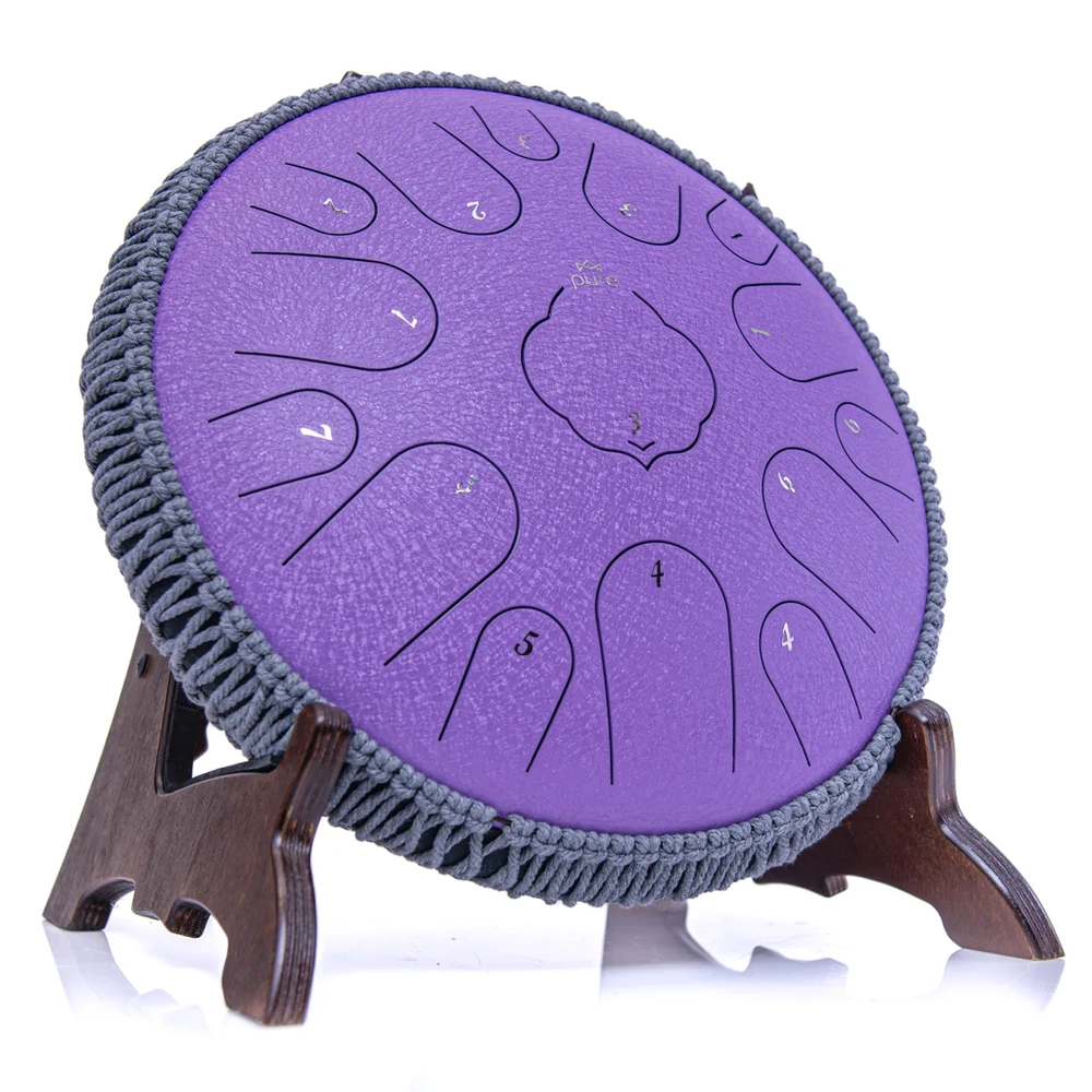 Pure Tongue Drum Lotus 14" 15 tonów (D-Dur) LAVENDER