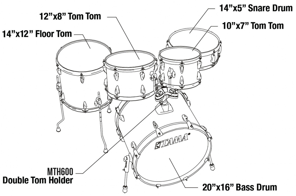Tama Imperialstar 20 (Hairline Blue)