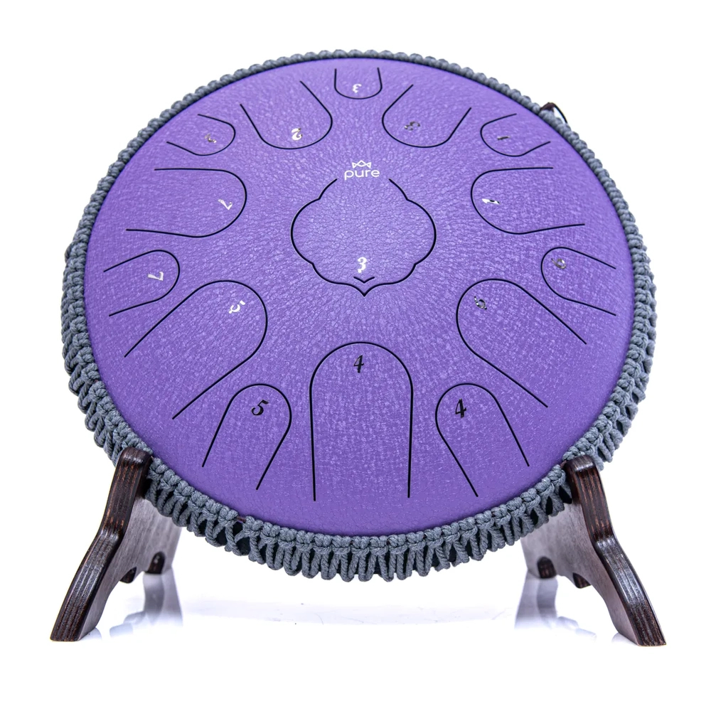 Pure Tongue Drum Lotus 14" 15 tonów (D-Dur) LAVENDER 