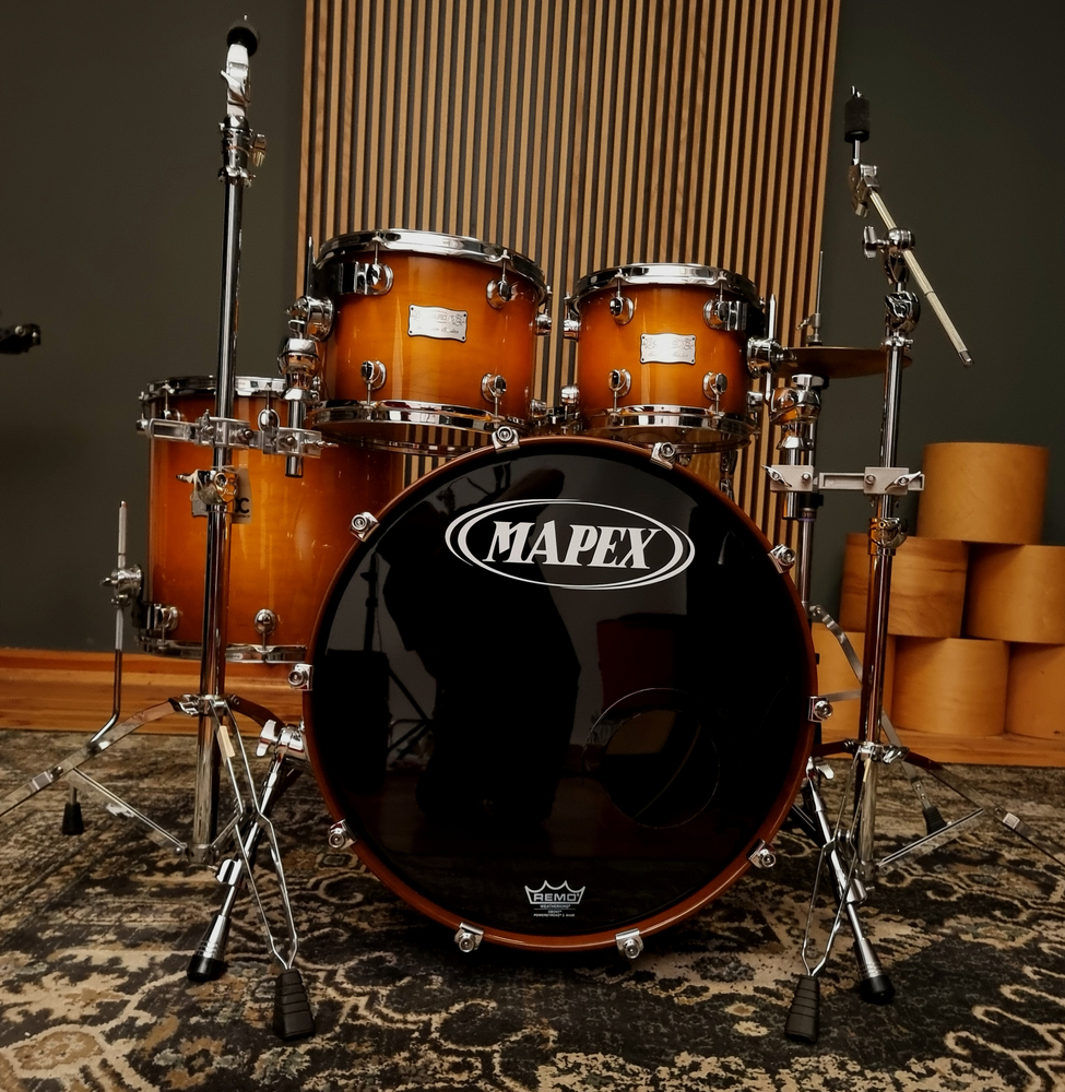 Perkusja Mapex Saturn 10 12 16 22 w kolorze Sienna Burst (UŻYWANA PERKUSJA Z GWARANCJĄ)