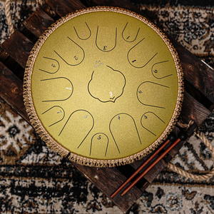 Pure Tongue Drum Lotus 14" 15 tonów (D-Dur) GOLD