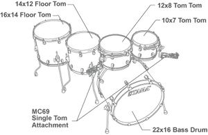 Tama Starclassic Mirage 50th Limited Edition Akryl (Crystal Ice)